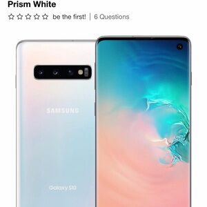 Samsung Galaxy S10 - Prism White with Iridescent Finish